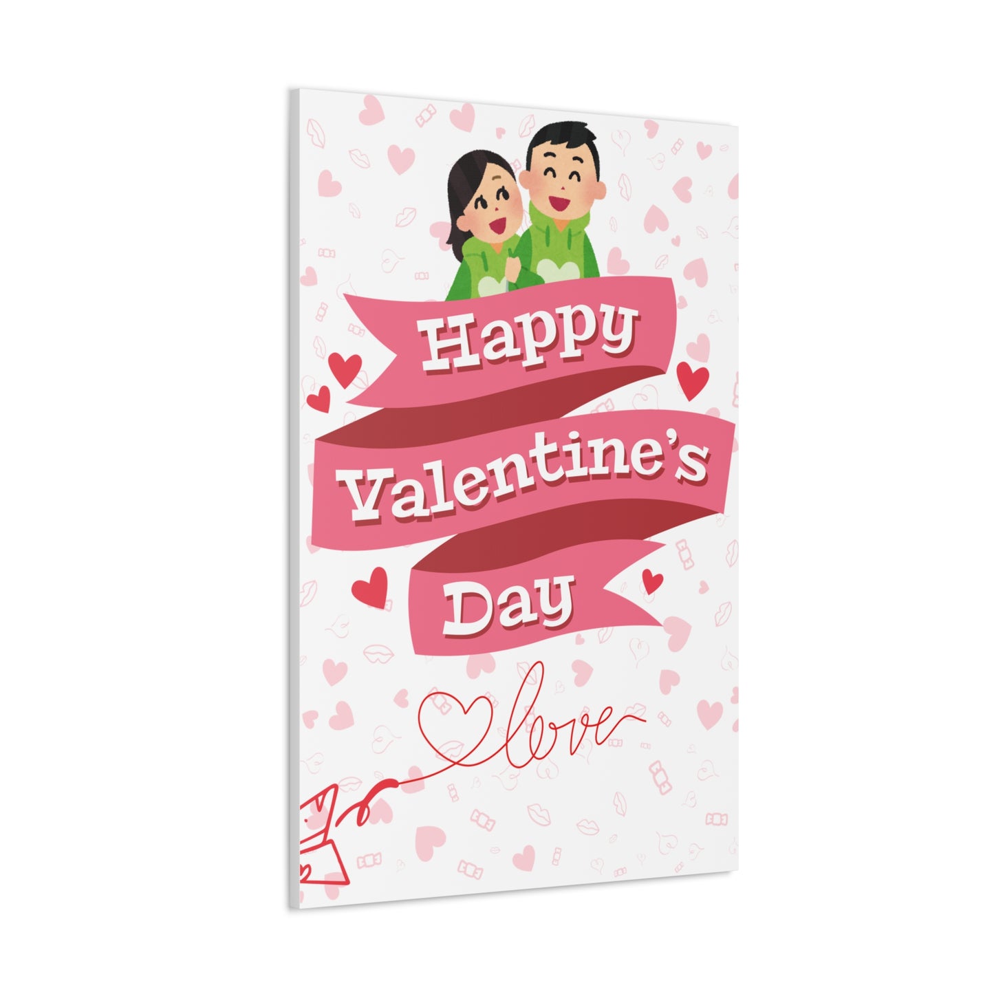 Valentine's Day Canvas Wrap