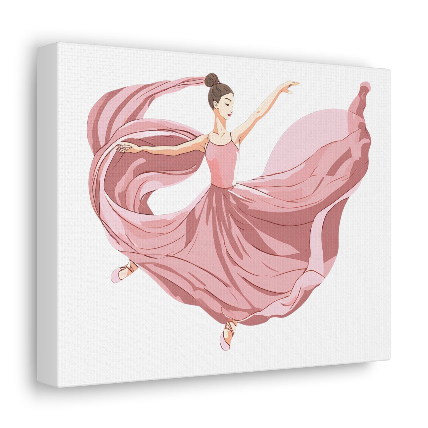 Elegant Ballet Canvas Gallery Wrap - Graceful Dancer Wall Art for Home Decor