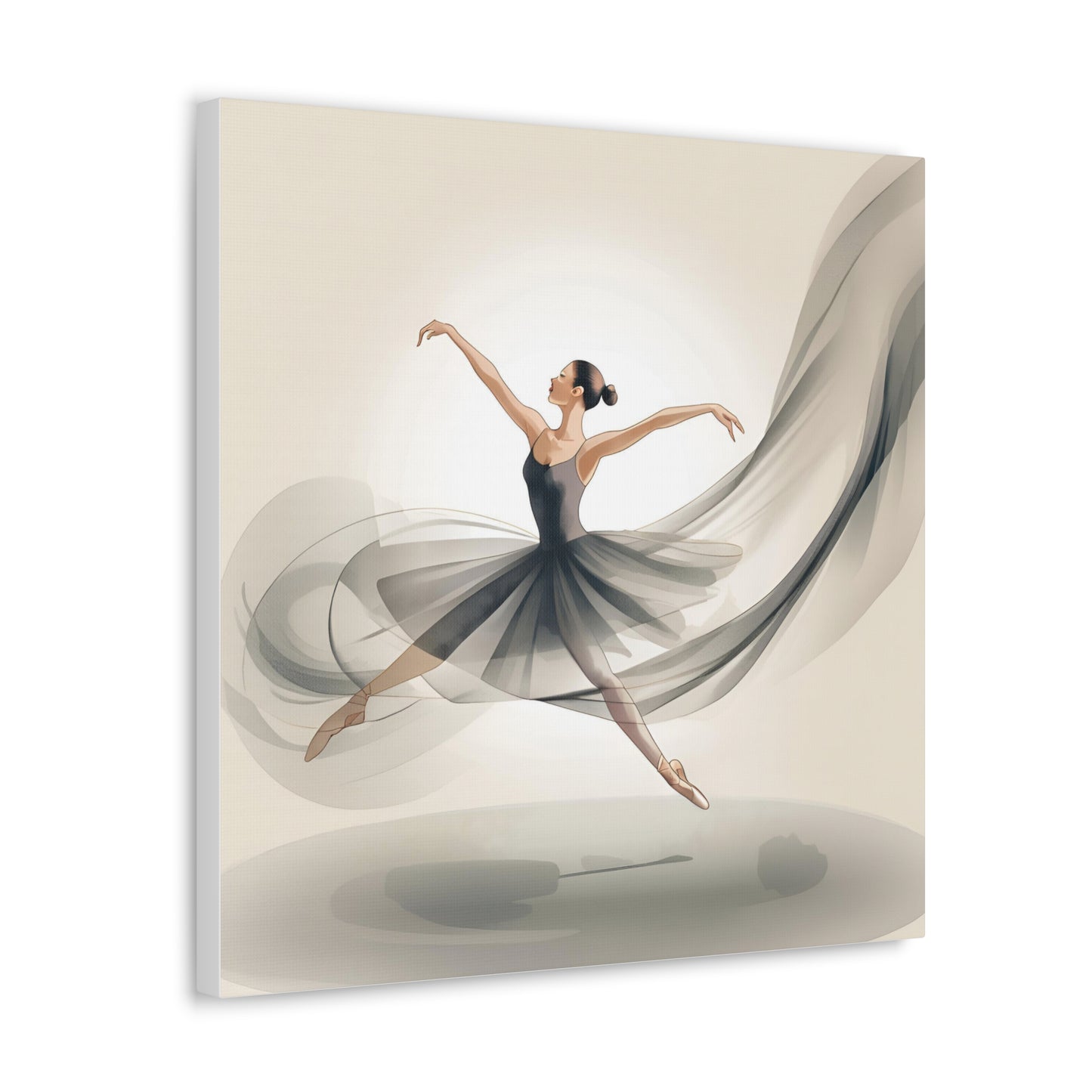 Elegant Ballerina Canvas Gallery Wrap – Chic Wall Art for Dance Lovers