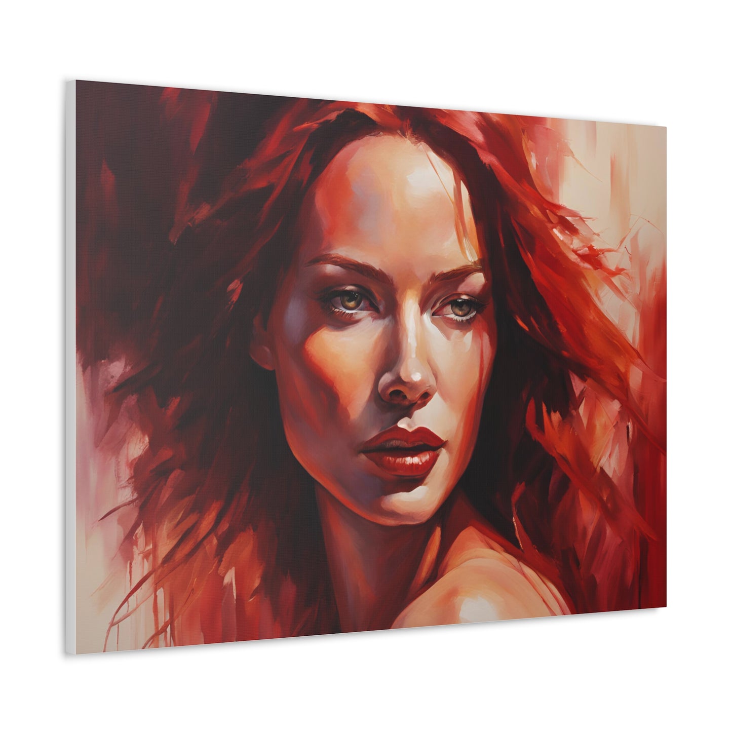 Stunning Canvas Gallery Wrap - Bold Red Art for Modern Spaces