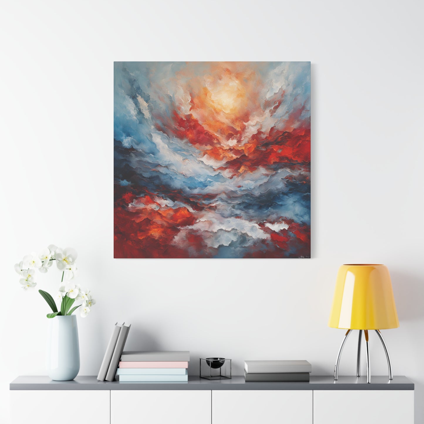 Vibrant Abstract Canvas Art - Wave of Color