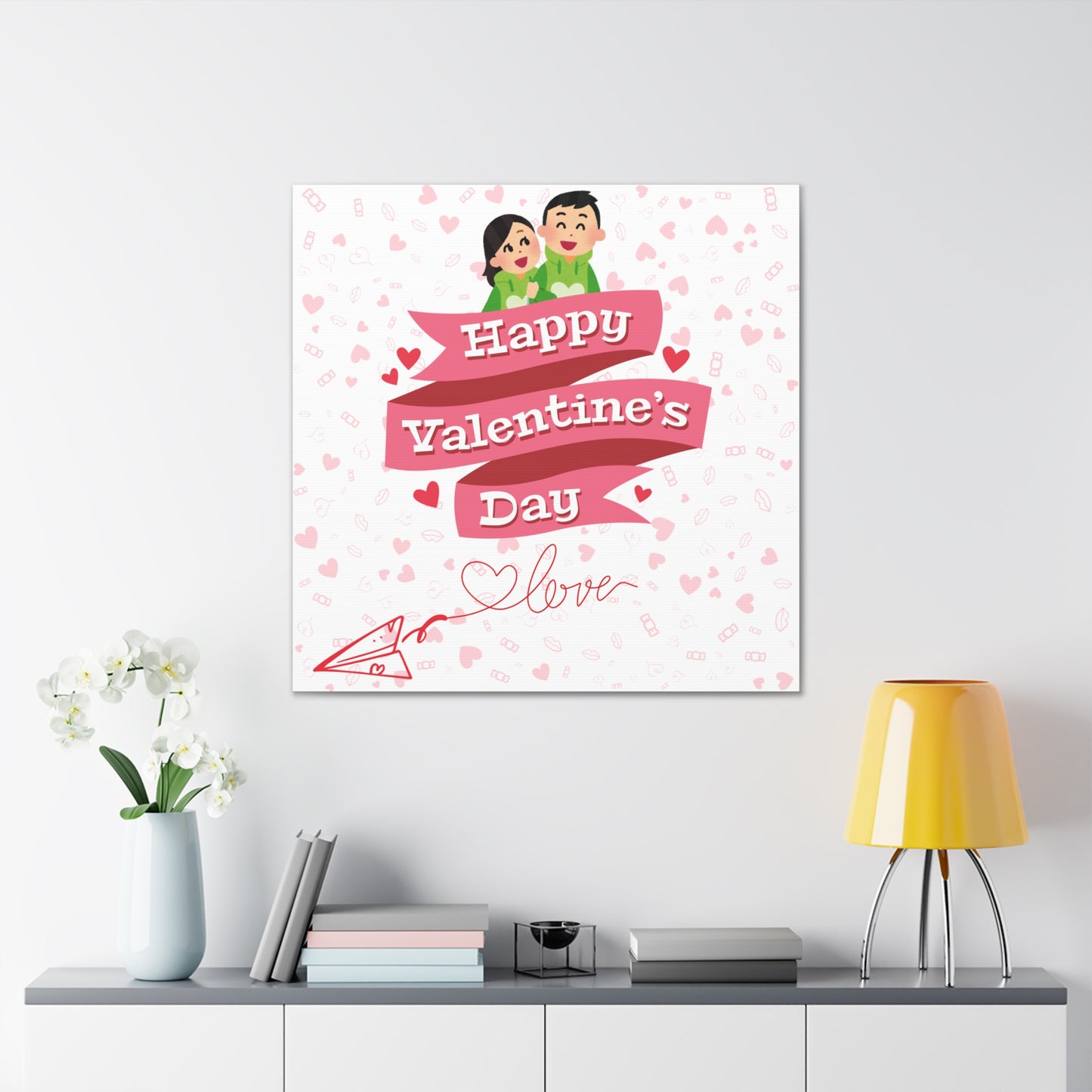 Valentine's Day Canvas Wrap