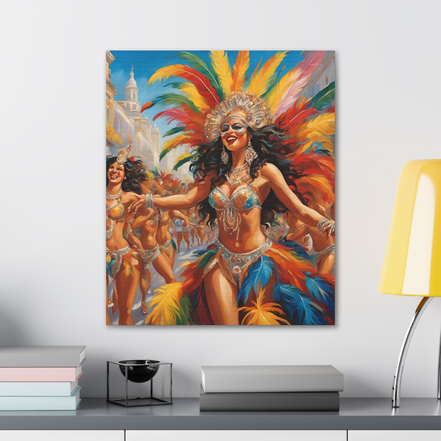 Carnival Celebration Canvas Gallery Wraps - Vibrant Art for Carnival in Brazil