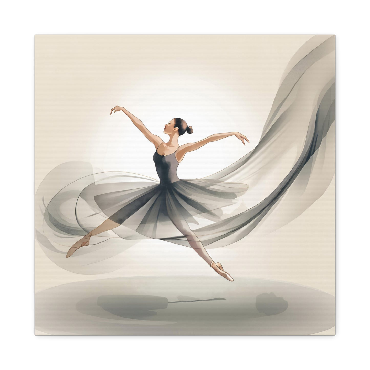 Elegant Ballerina Canvas Gallery Wrap – Chic Wall Art for Dance Lovers