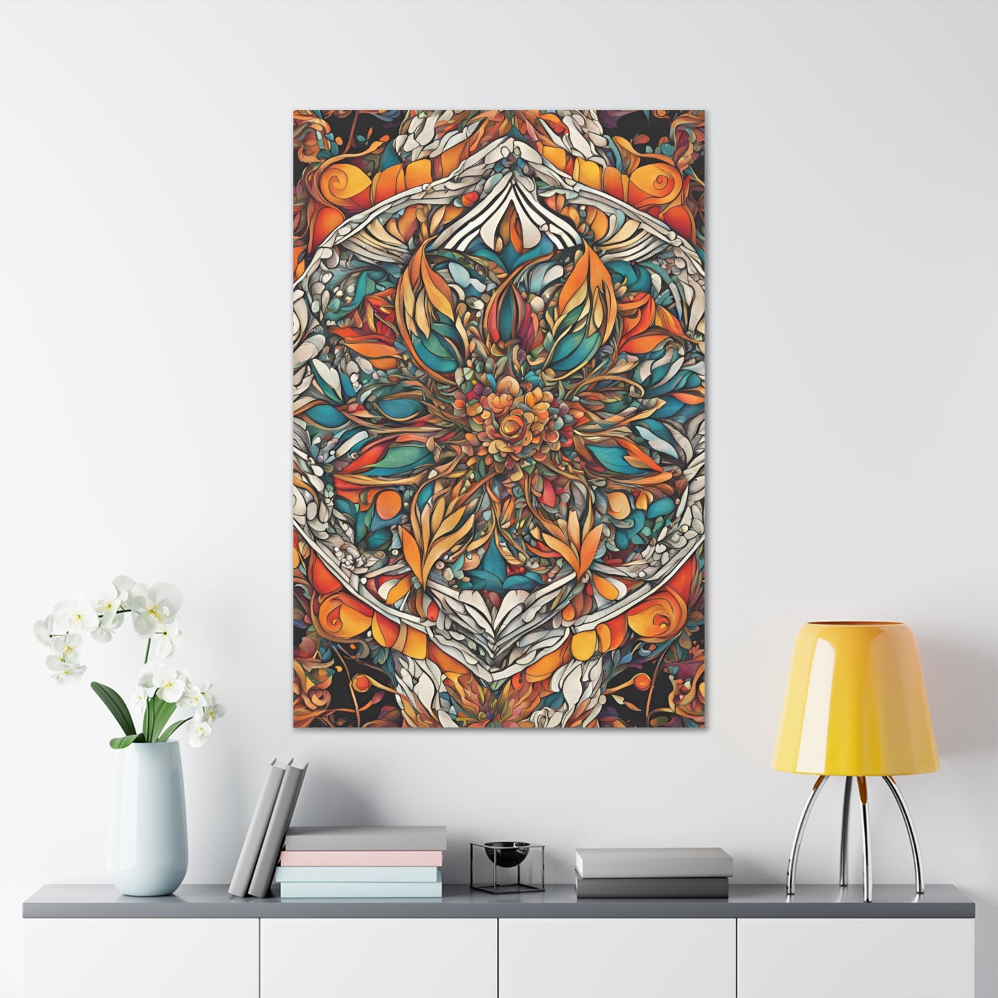 Vibrant Floral Canvas Gallery Wraps - Bohemian Home Decor