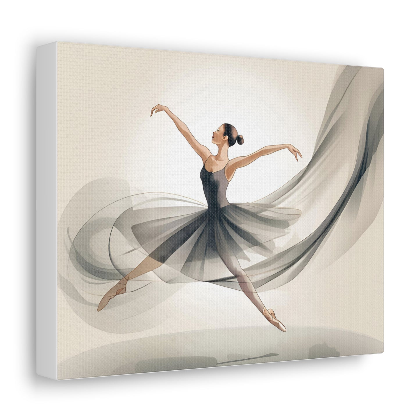 Elegant Ballerina Canvas Gallery Wrap – Chic Wall Art for Dance Lovers