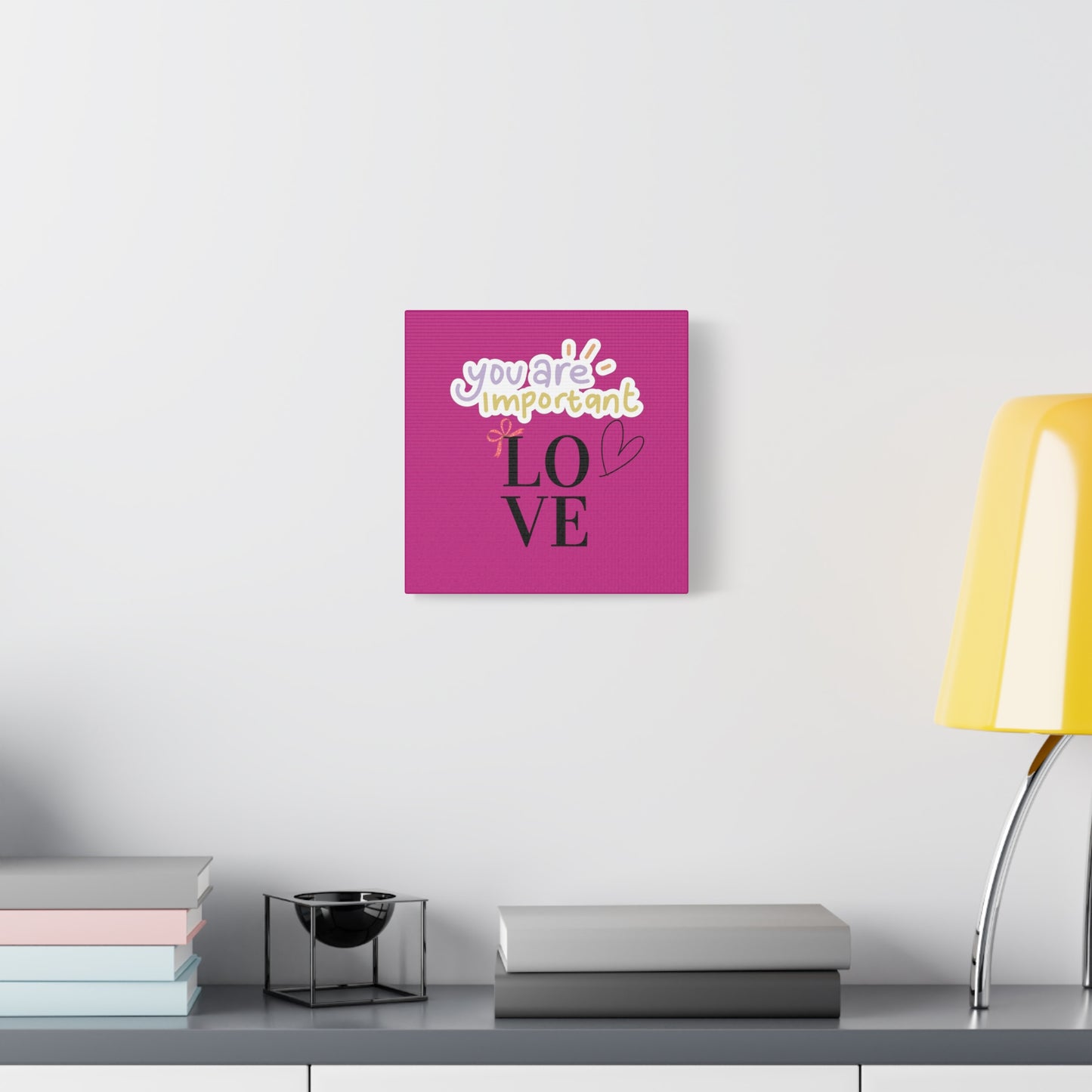 Canvas Wall Art – 'You Are Important: Love'