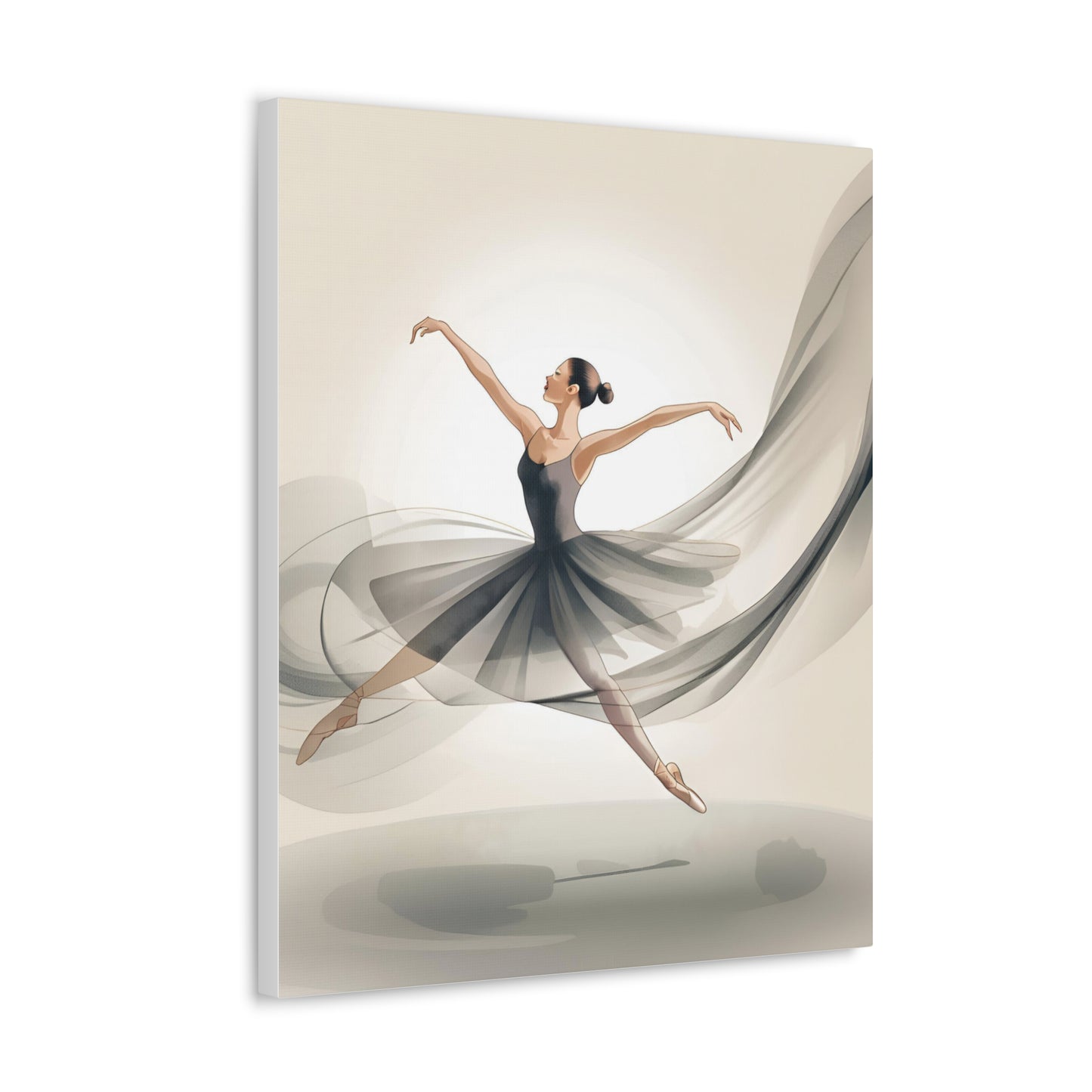 Elegant Ballerina Canvas Gallery Wrap – Chic Wall Art for Dance Lovers