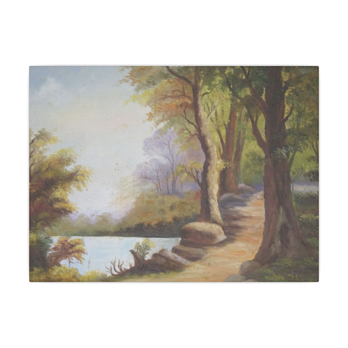 Serene Landscape Matte Canvas Wall Art - Tranquil Nature Decor