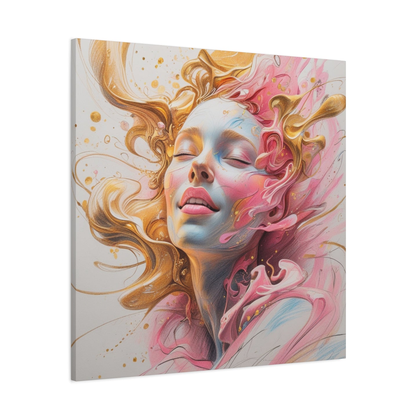 Canvas Wall Decor - Abstract Woman Portrait