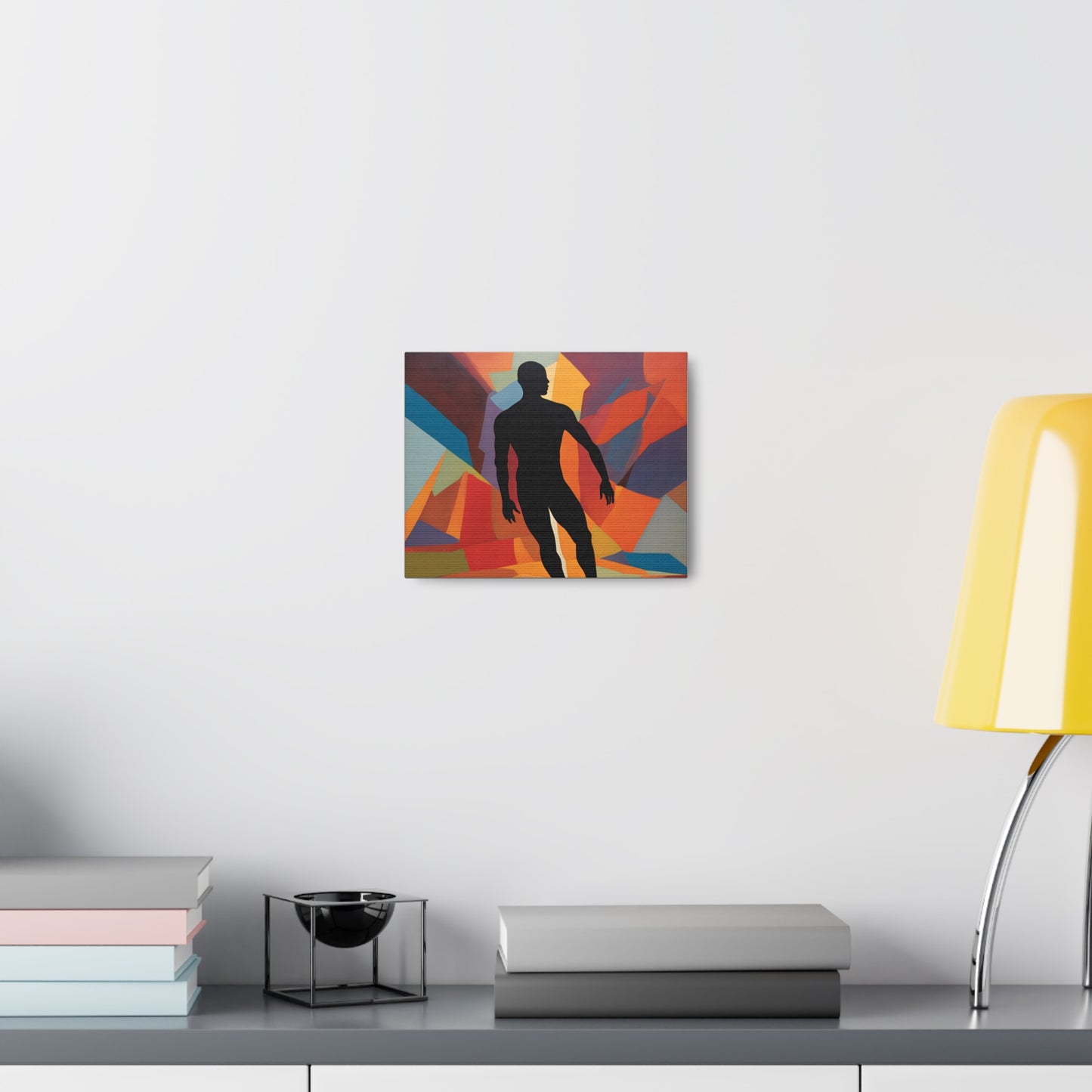 Abstract Canvas Gallery Wrap Shadow vs. Reality - Silhouette Art for Home Decor