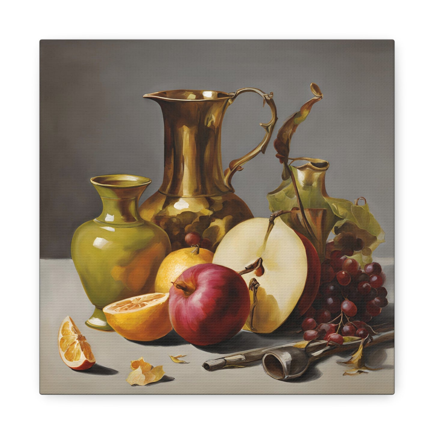 Still Life Fruit Canvas Gallery Wraps - Elegant Home Decor Still Life Arts