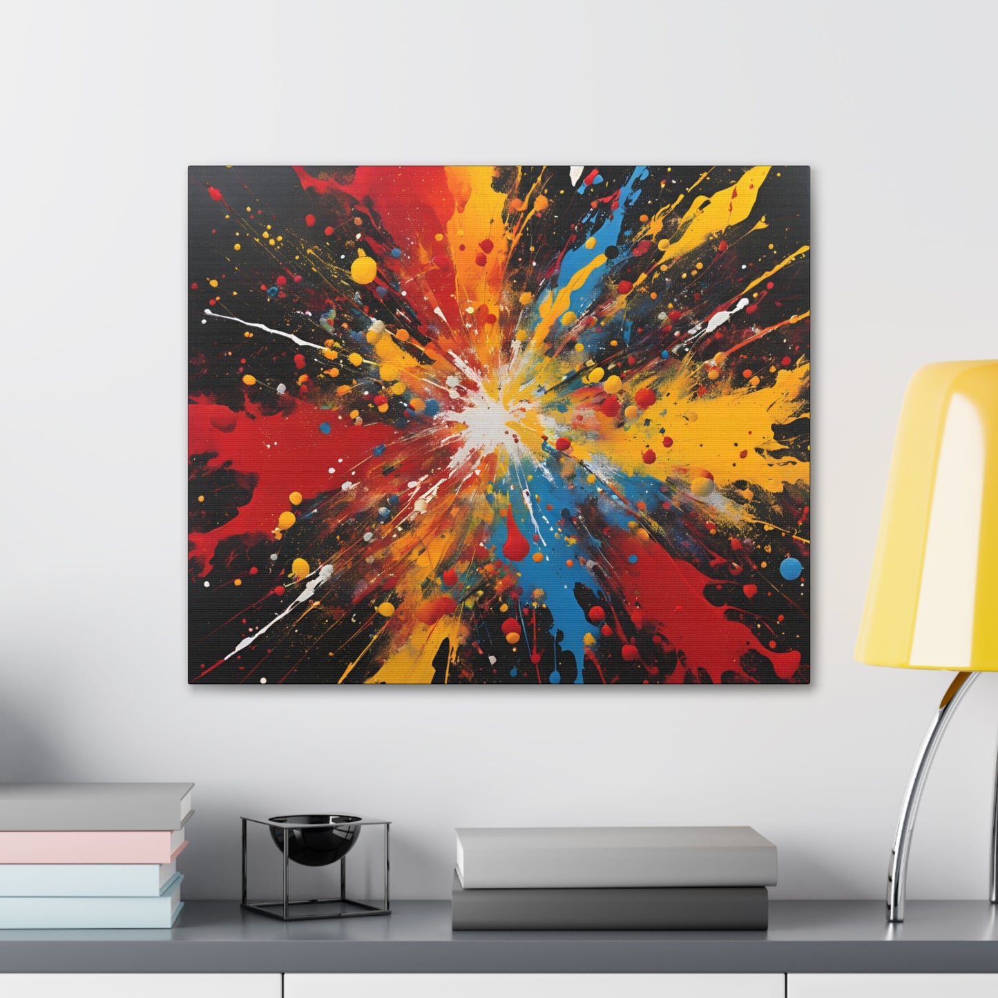 Canvas Gallery Wraps - Explosive Abstract Art for Modern Decor