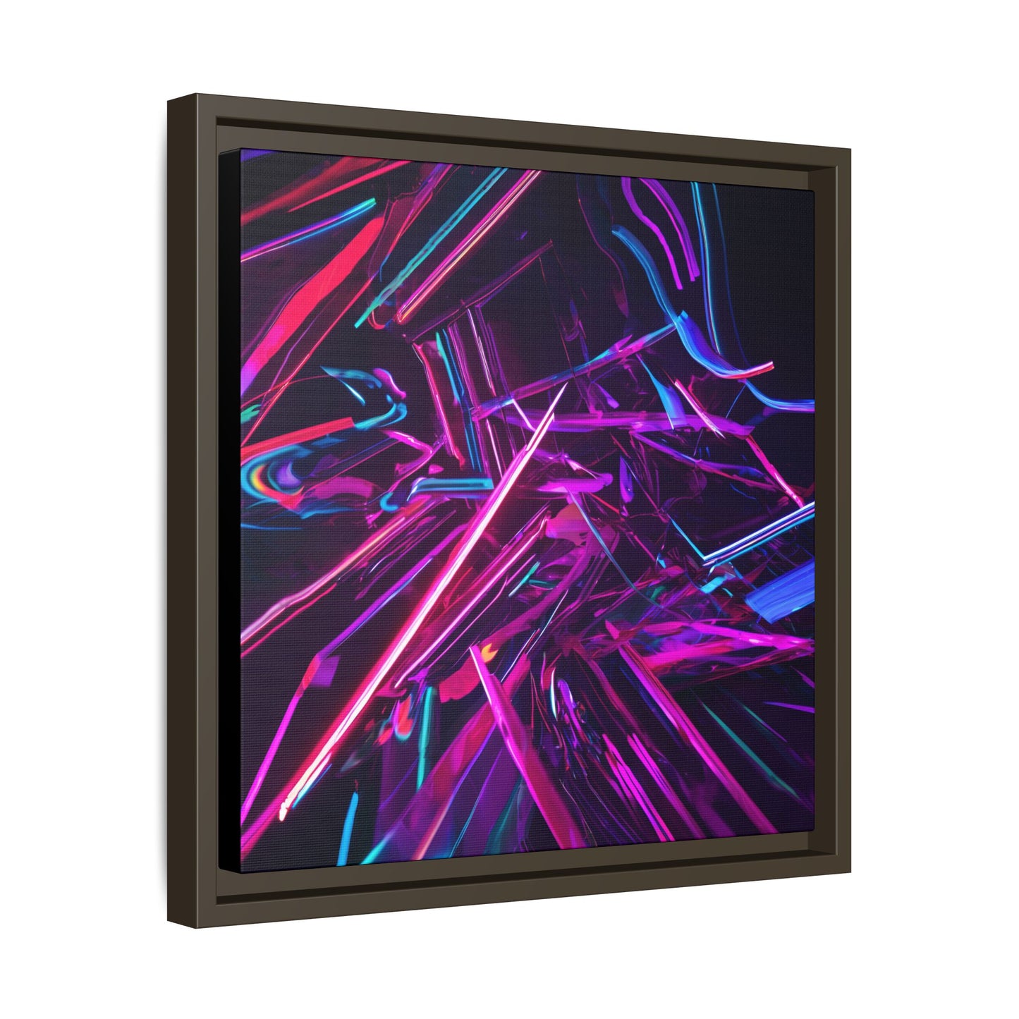 Vibrant Abstract Framed Canvas Art - Multi-Color Wall Decor