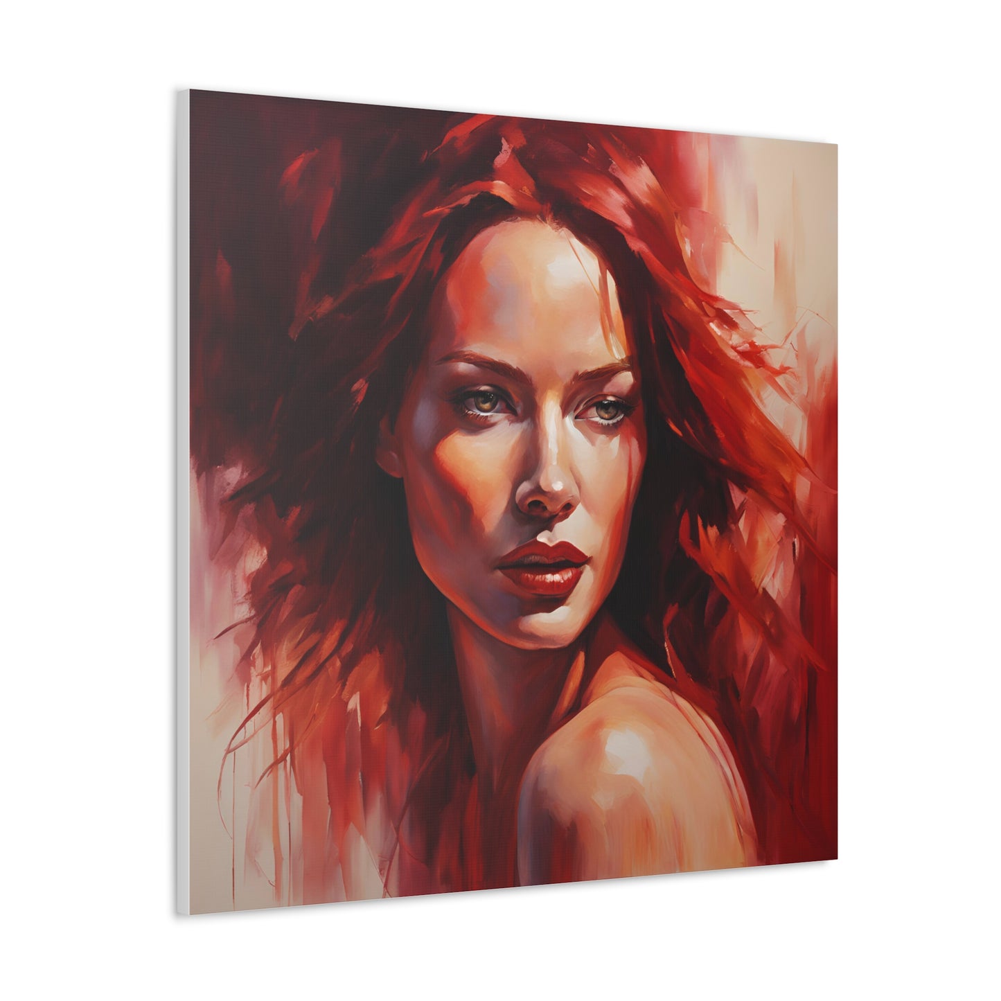 Stunning Canvas Gallery Wrap - Bold Red Art for Modern Spaces