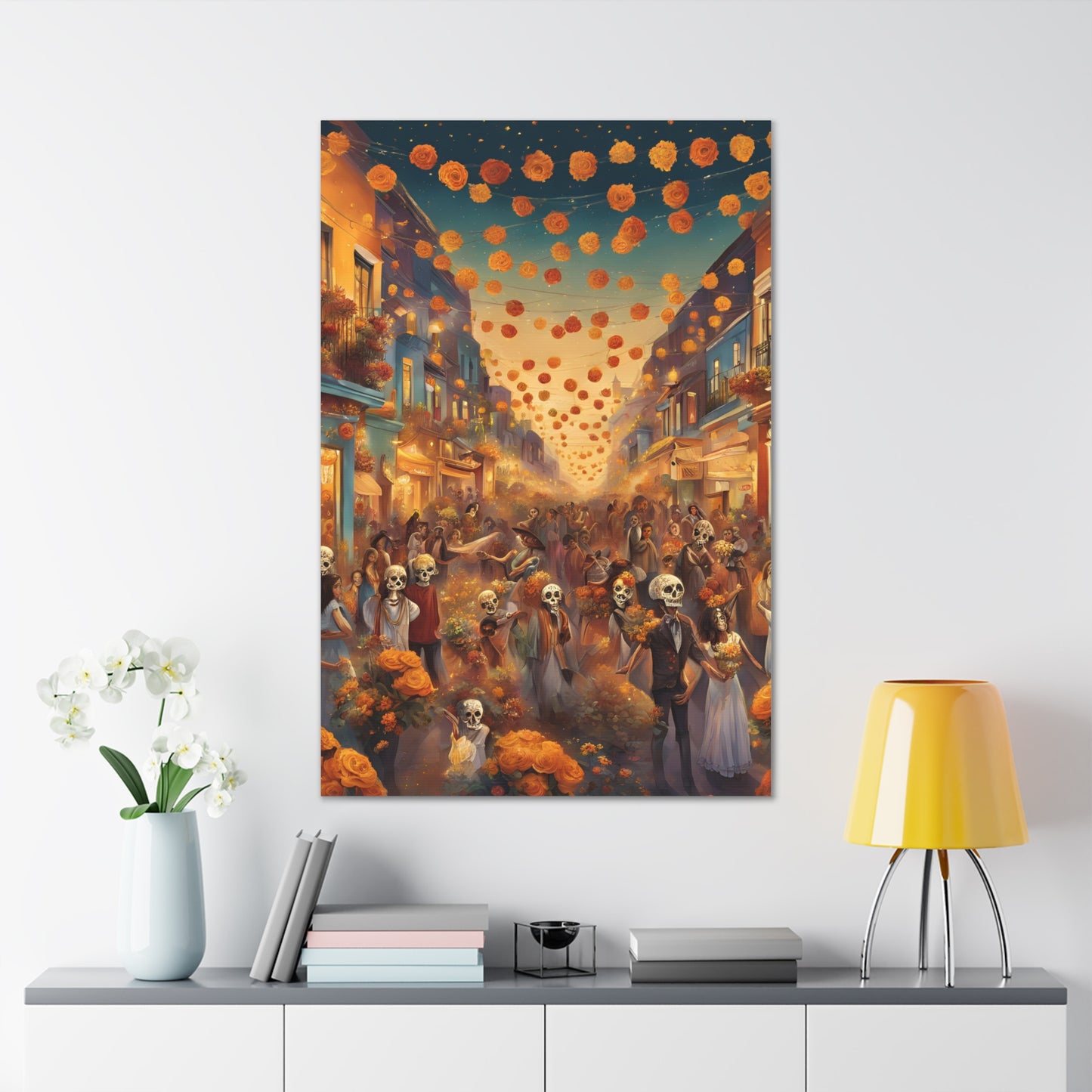 Day of the Dead Canvas Gallery Wraps - Vibrant Celebration Art