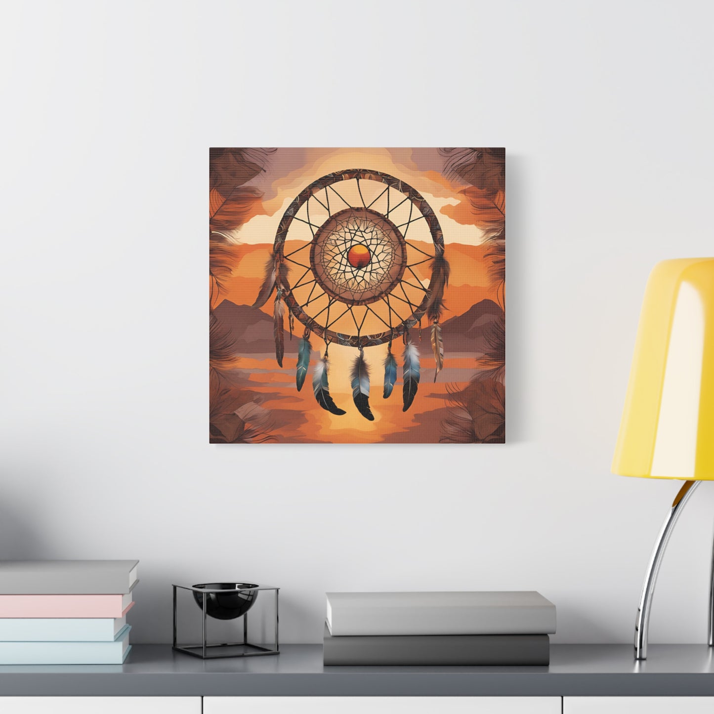 Dreamcatcher Matte Canvas Art – Bohemian Wall Decor for Free-Spirited Dreamers