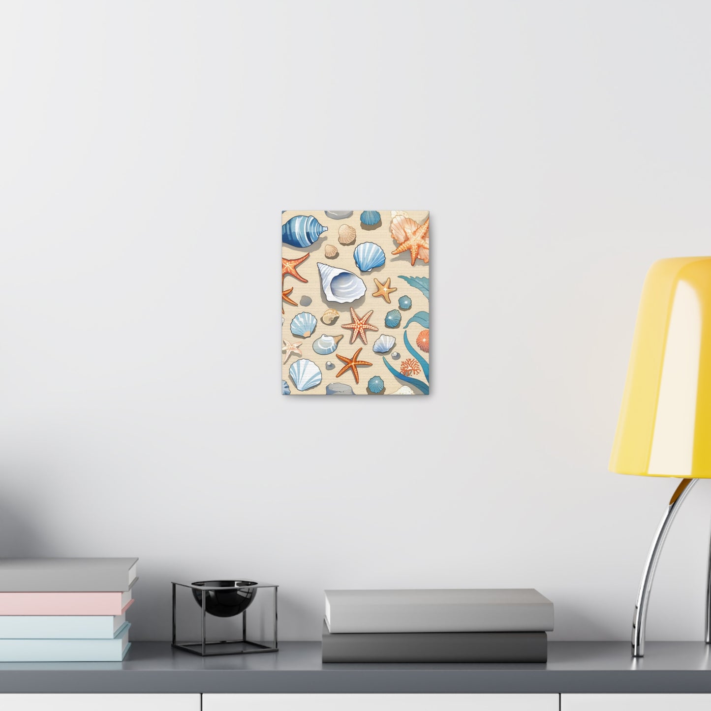 Coastal Seashell Canvas Gallery Wrap - Nautical Wall Art for Beach Lovers