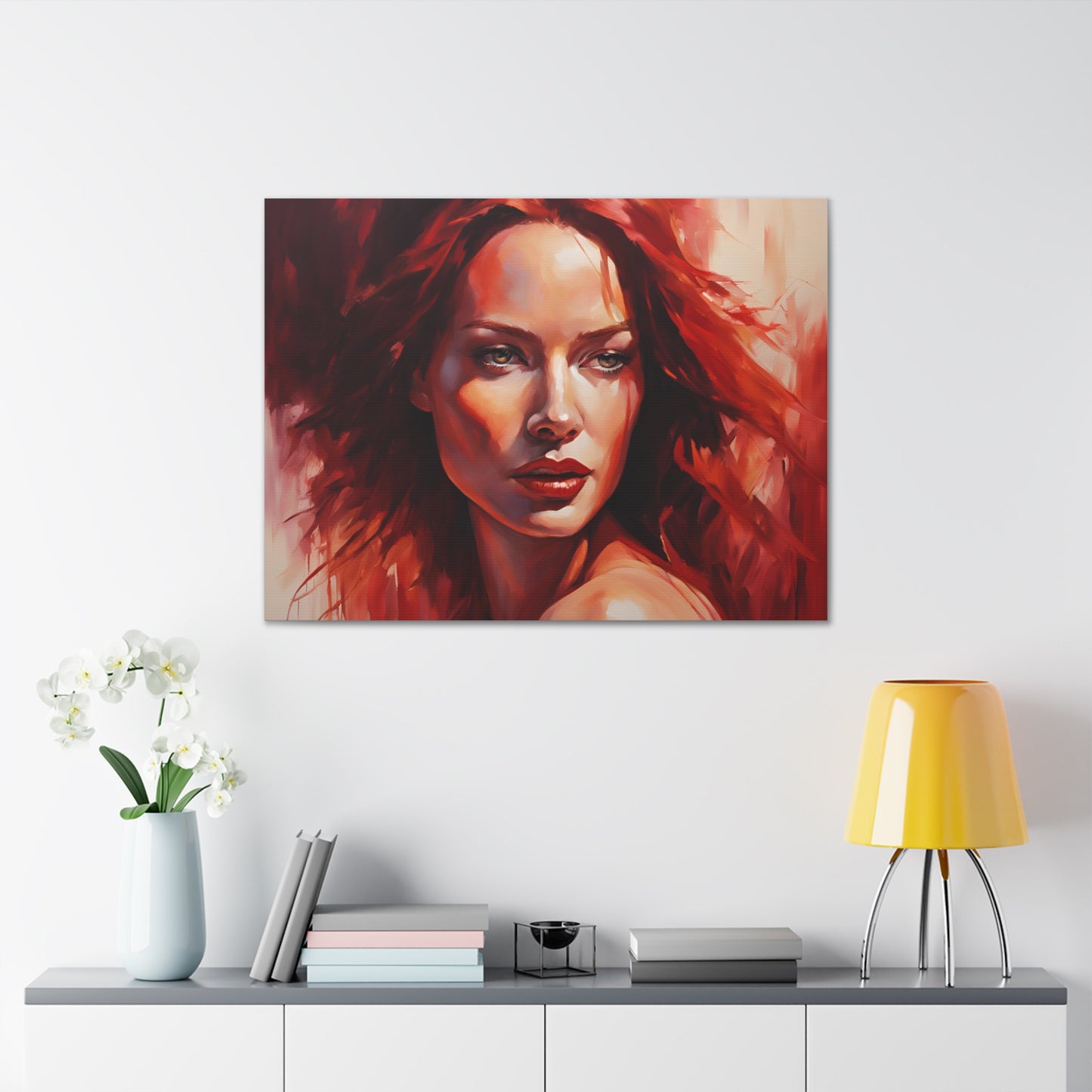 Stunning Canvas Gallery Wrap - Bold Red Art for Modern Spaces