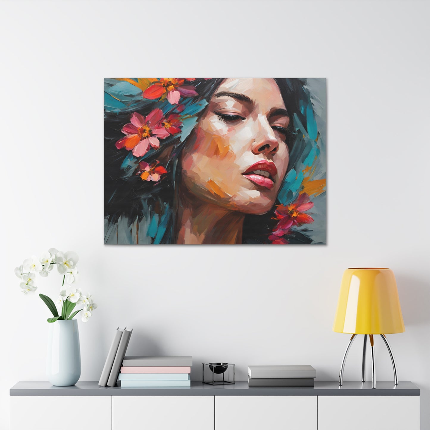 Floral Portrait Canvas