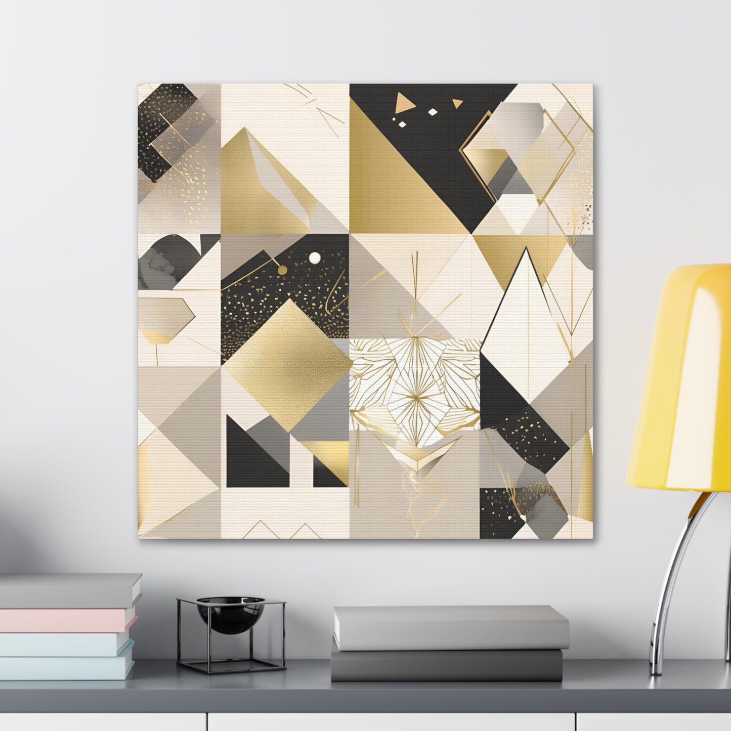 Geometric Canvas Gallery Wrap – Modern Abstract Wall Art