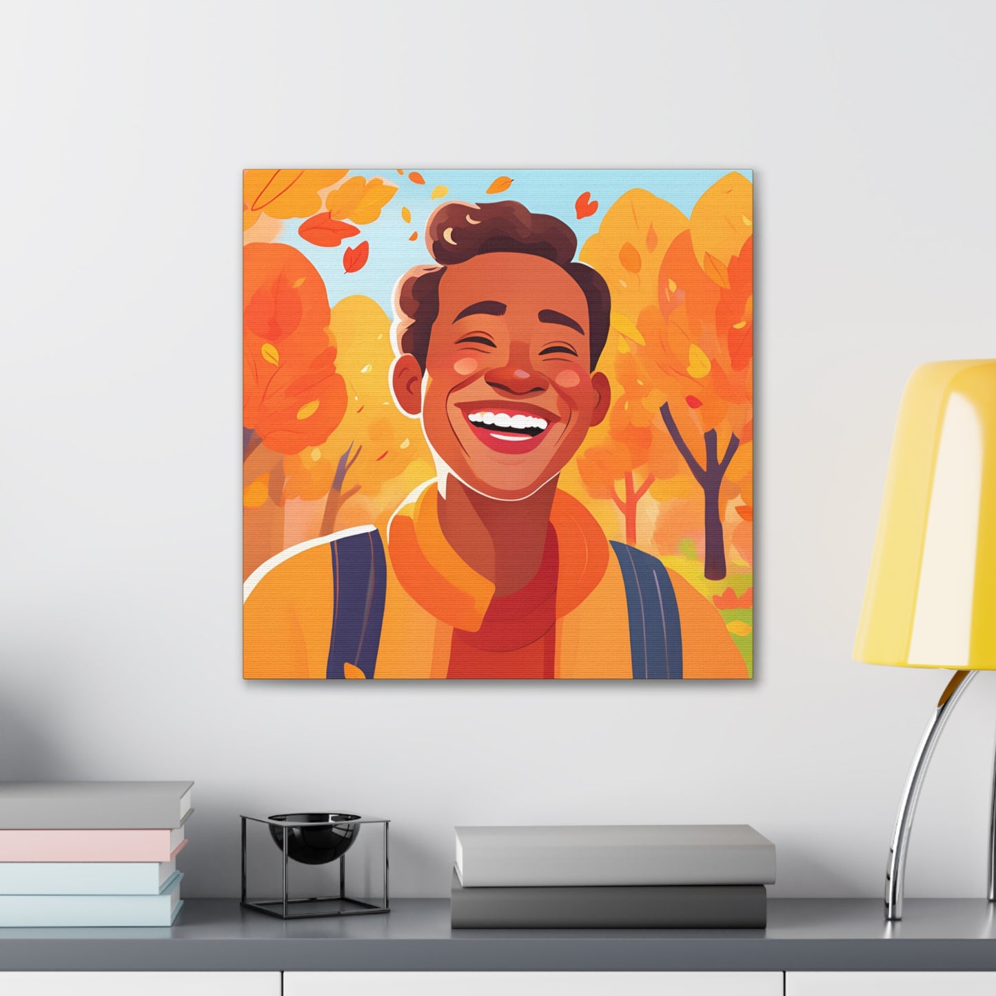 Cheerful Autumn Canvas Art