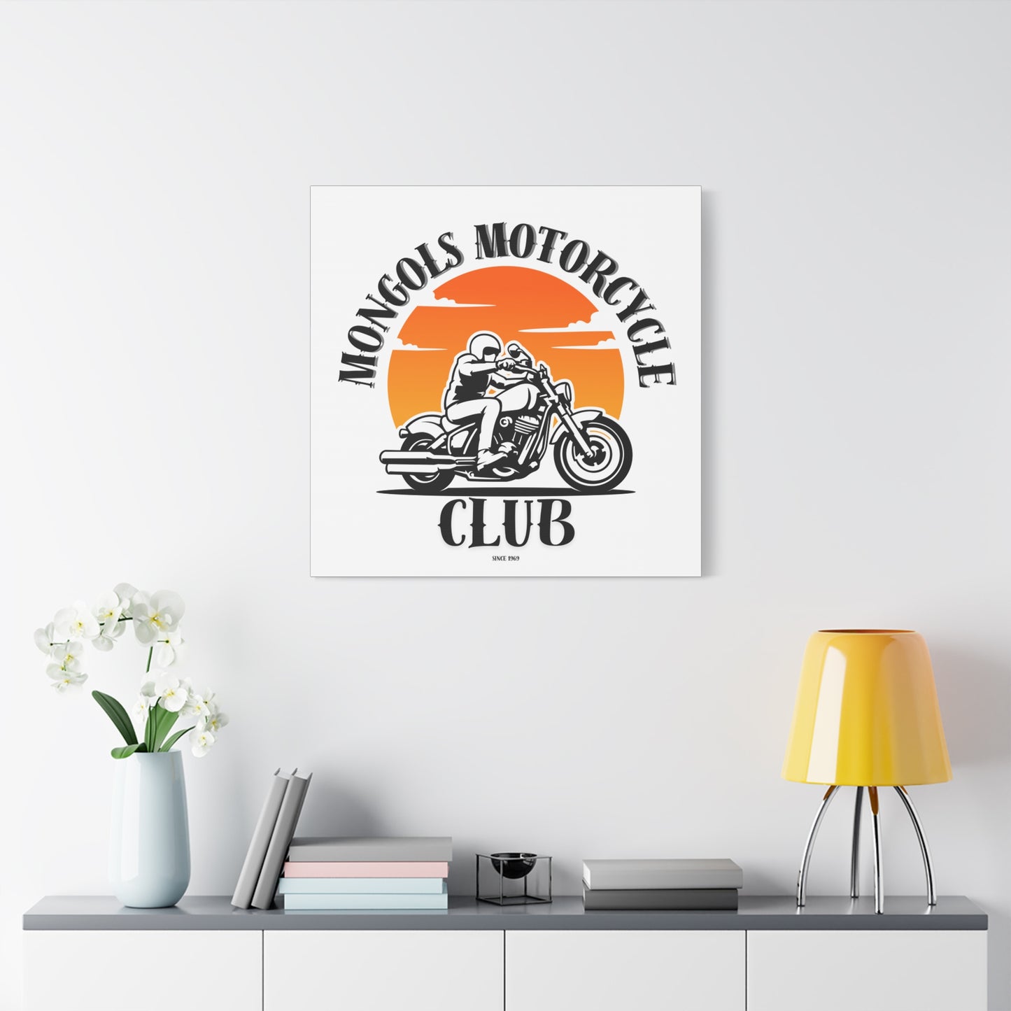 Mongols Motorcycle Club Canvas Art – Bold Wall Decor for True Bikers