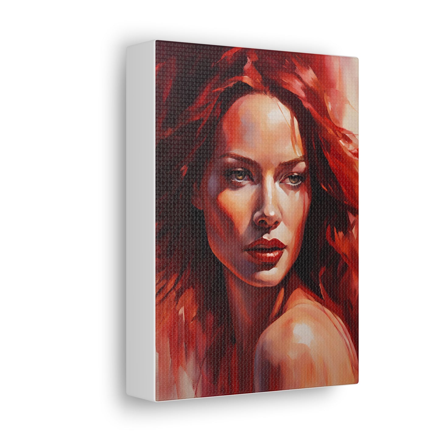 Stunning Canvas Gallery Wrap - Bold Red Art for Modern Spaces