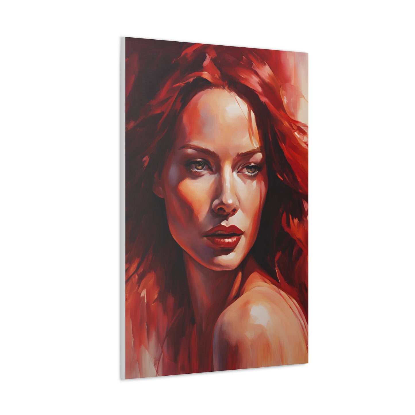 Stunning Canvas Gallery Wrap - Bold Red Art for Modern Spaces