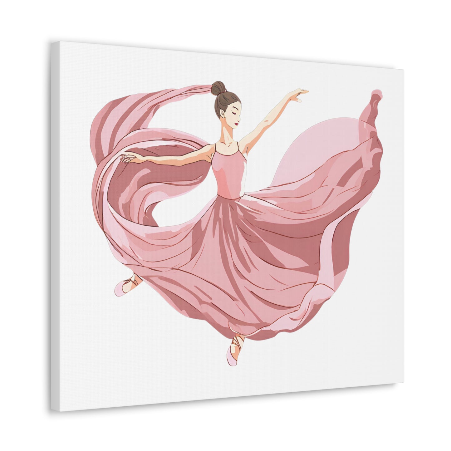 Elegant Ballet Canvas Gallery Wrap - Graceful Dancer Wall Art for Home Decor