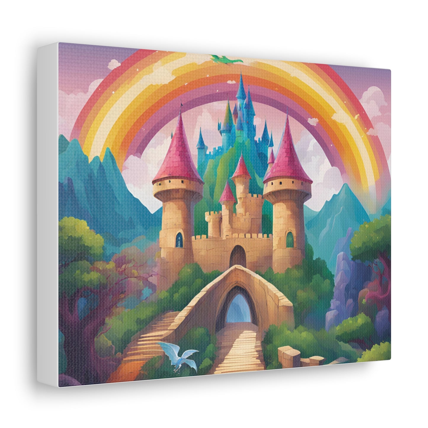 Canvas Gallery Wrap - Enchanted Castle Fantasy Art Home Decor