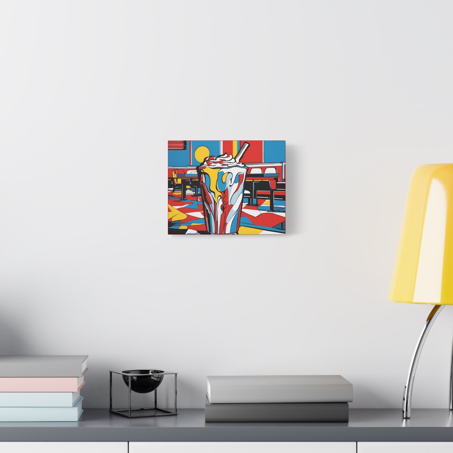 Retro Milkshake Canvas Wall Art – Fun & Vibrant Diner-Inspired Decor