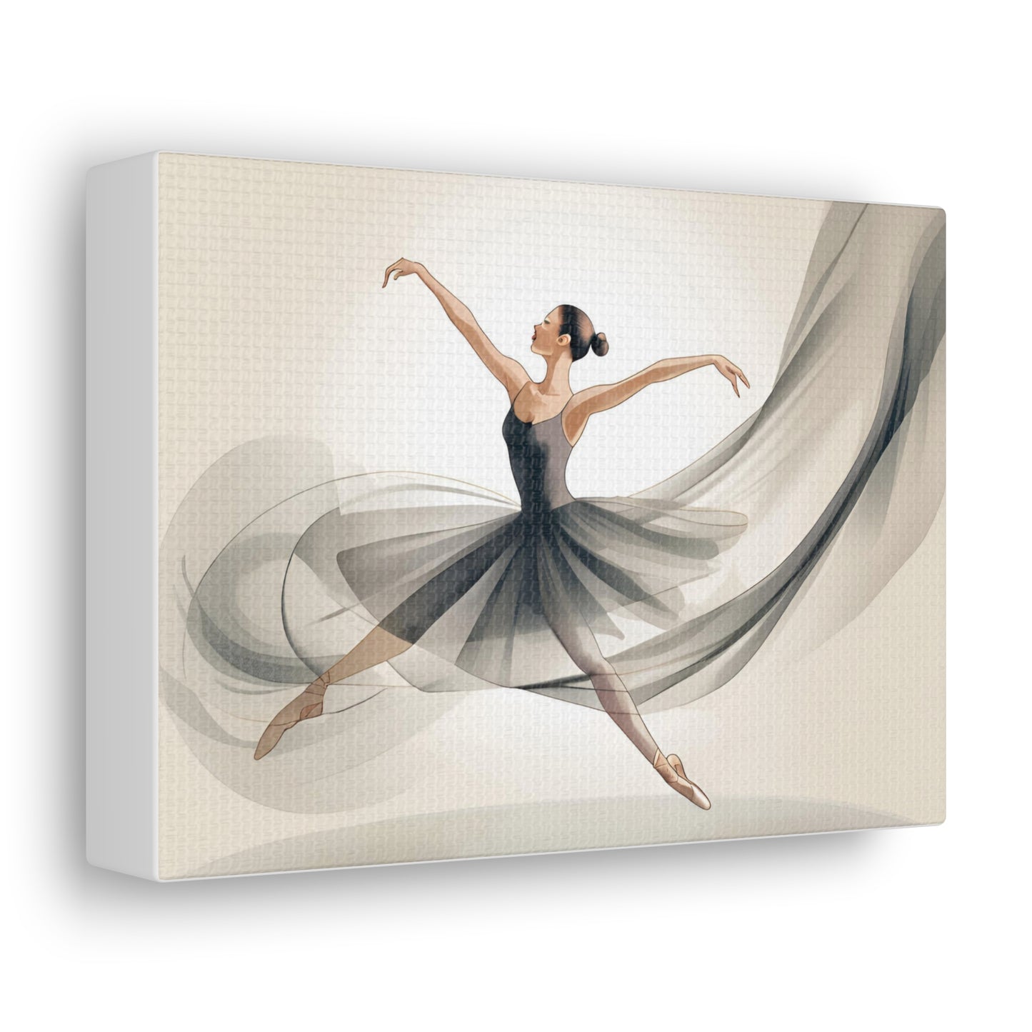 Elegant Ballerina Canvas Gallery Wrap – Chic Wall Art for Dance Lovers