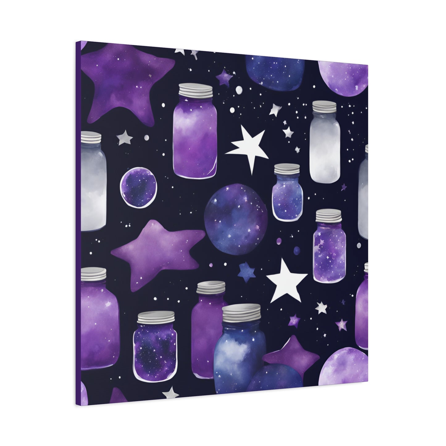 Dreamer's Cosmic Starry Night Canvas – Celestial Wall Art for Inspired Home Decor