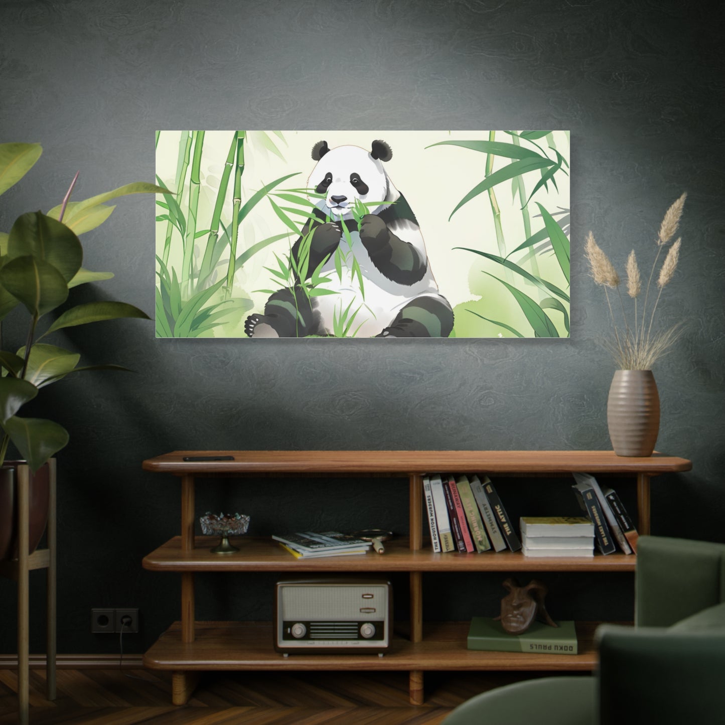 Whimsical Panda Canvas Art - Tranquil Nature Wall Decor