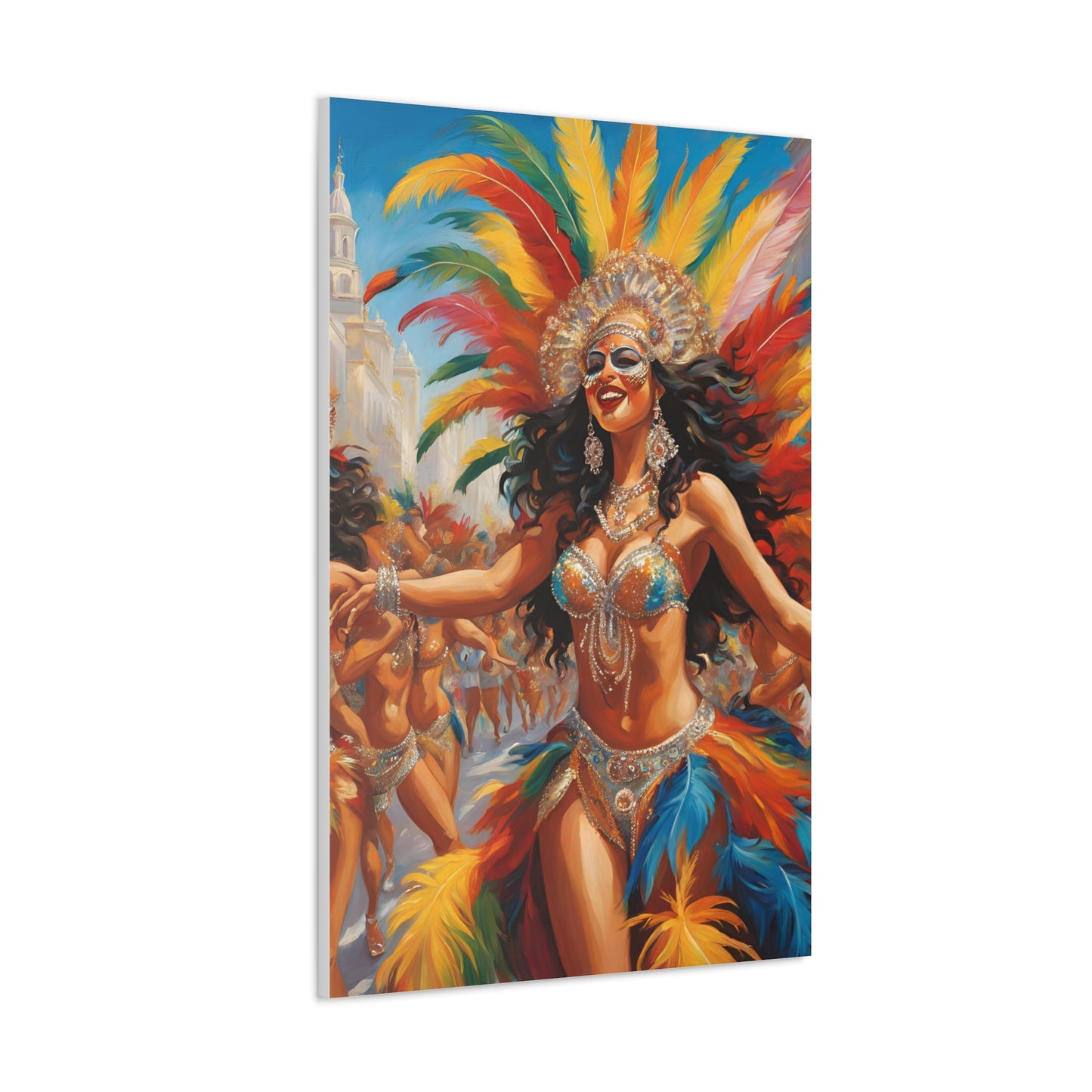 Carnival Celebration Canvas Gallery Wraps - Vibrant Art for Carnival in Brazil