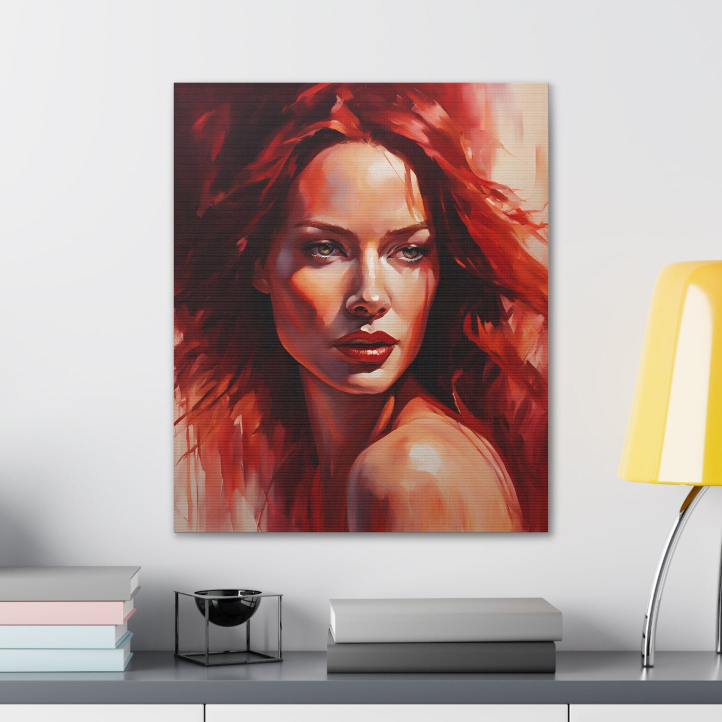 Stunning Canvas Gallery Wrap - Bold Red Art for Modern Spaces