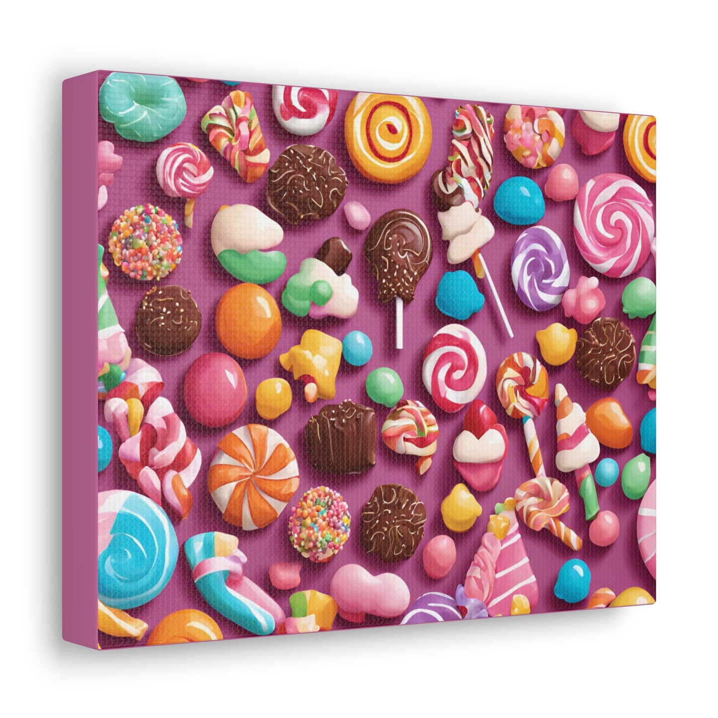 Canvas Gallery Wraps - Candy-Themed Sweet Treat Wall Art for Decor Lovers