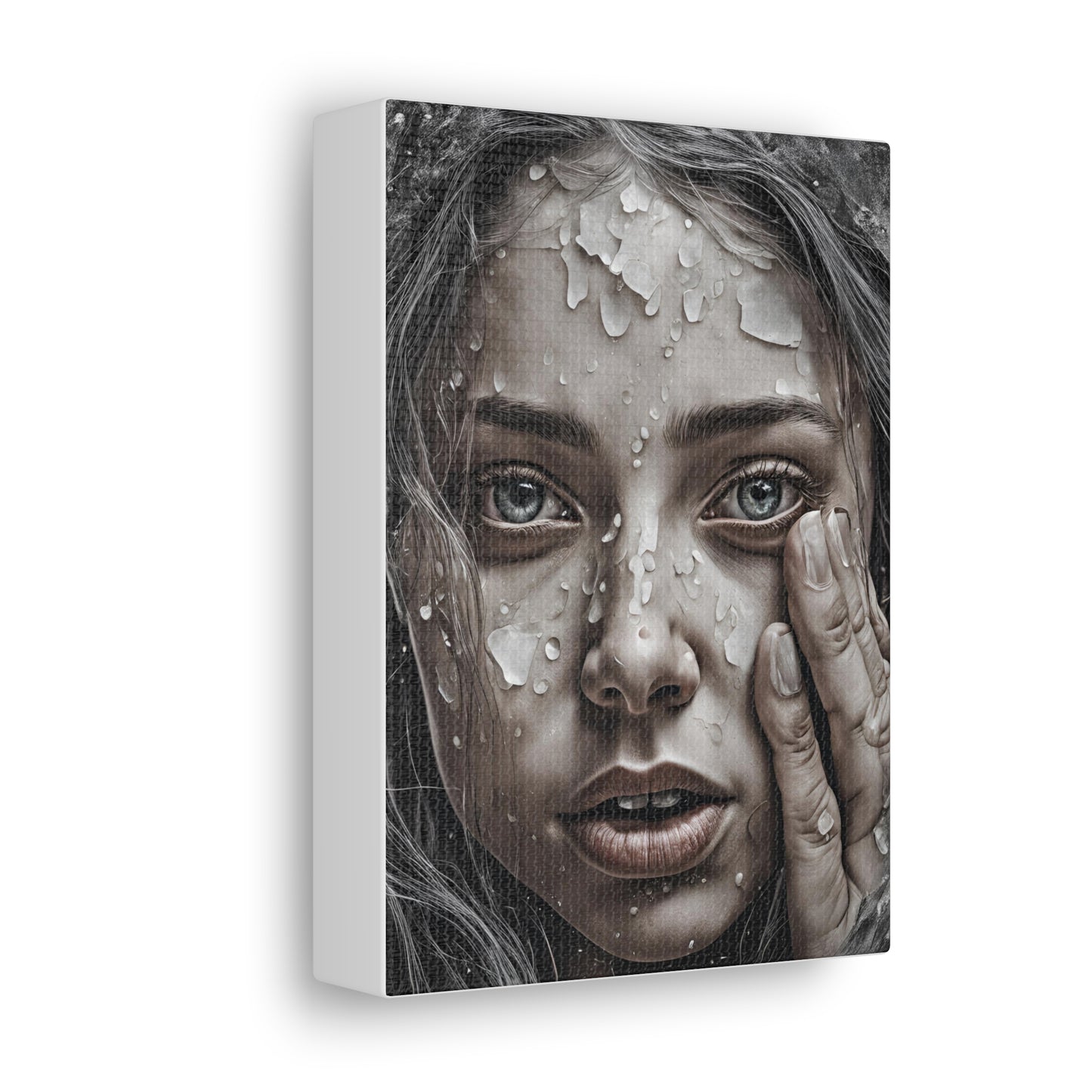 Emotional Close-Up Canvas Gallery Wrap - Stunning Art for Home Decor