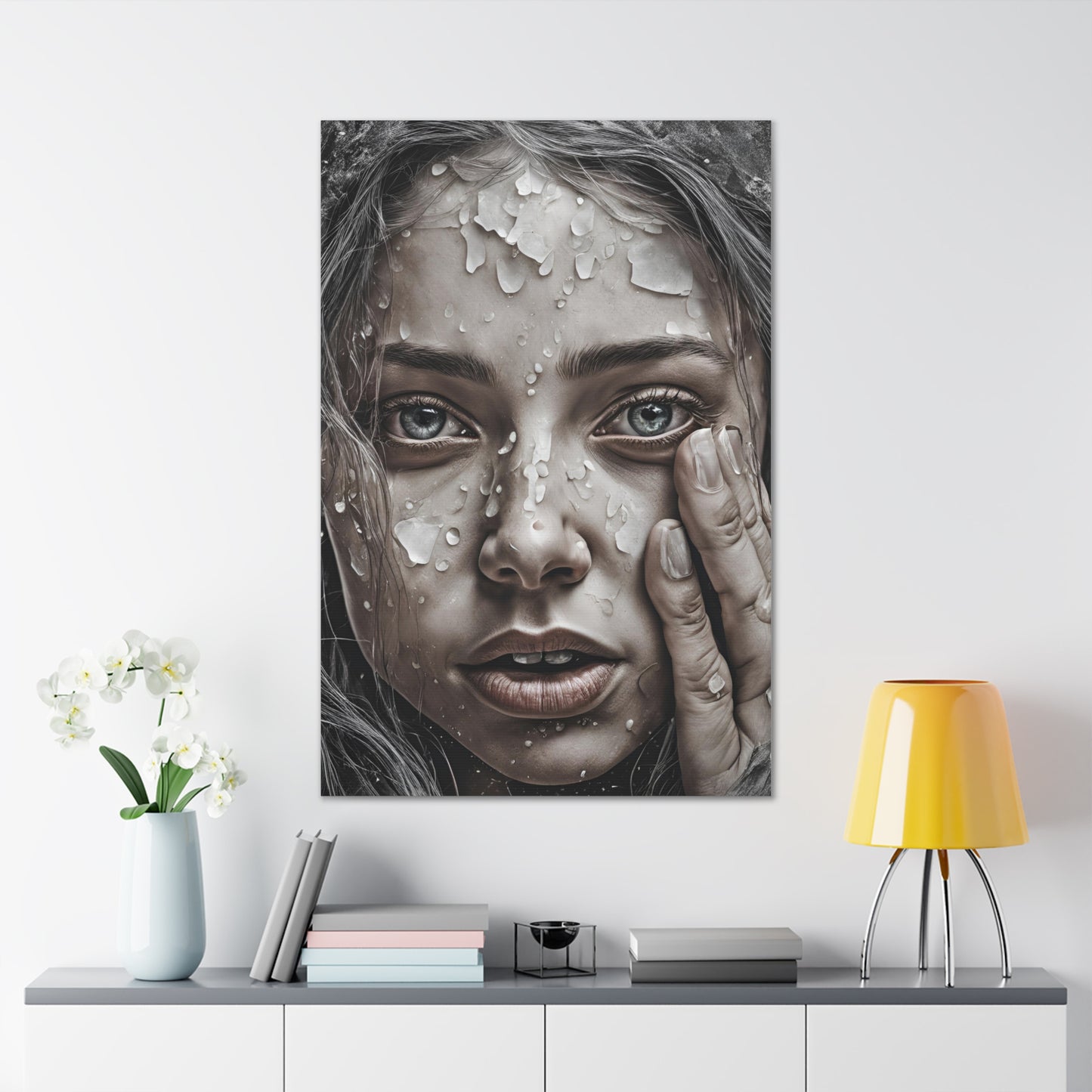 Emotional Close-Up Canvas Gallery Wrap - Stunning Art for Home Decor