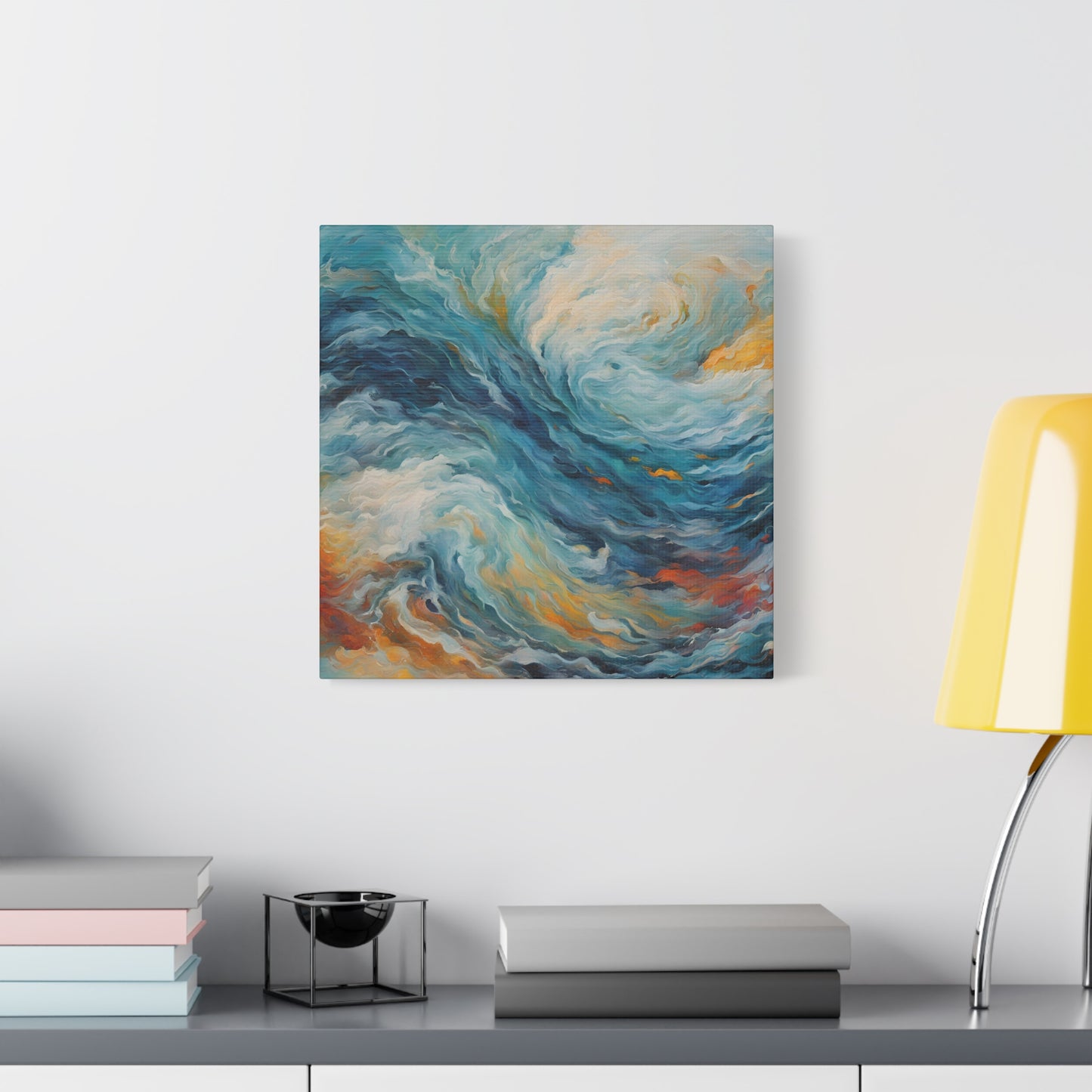 Abstract Ocean Wave Canvas Art