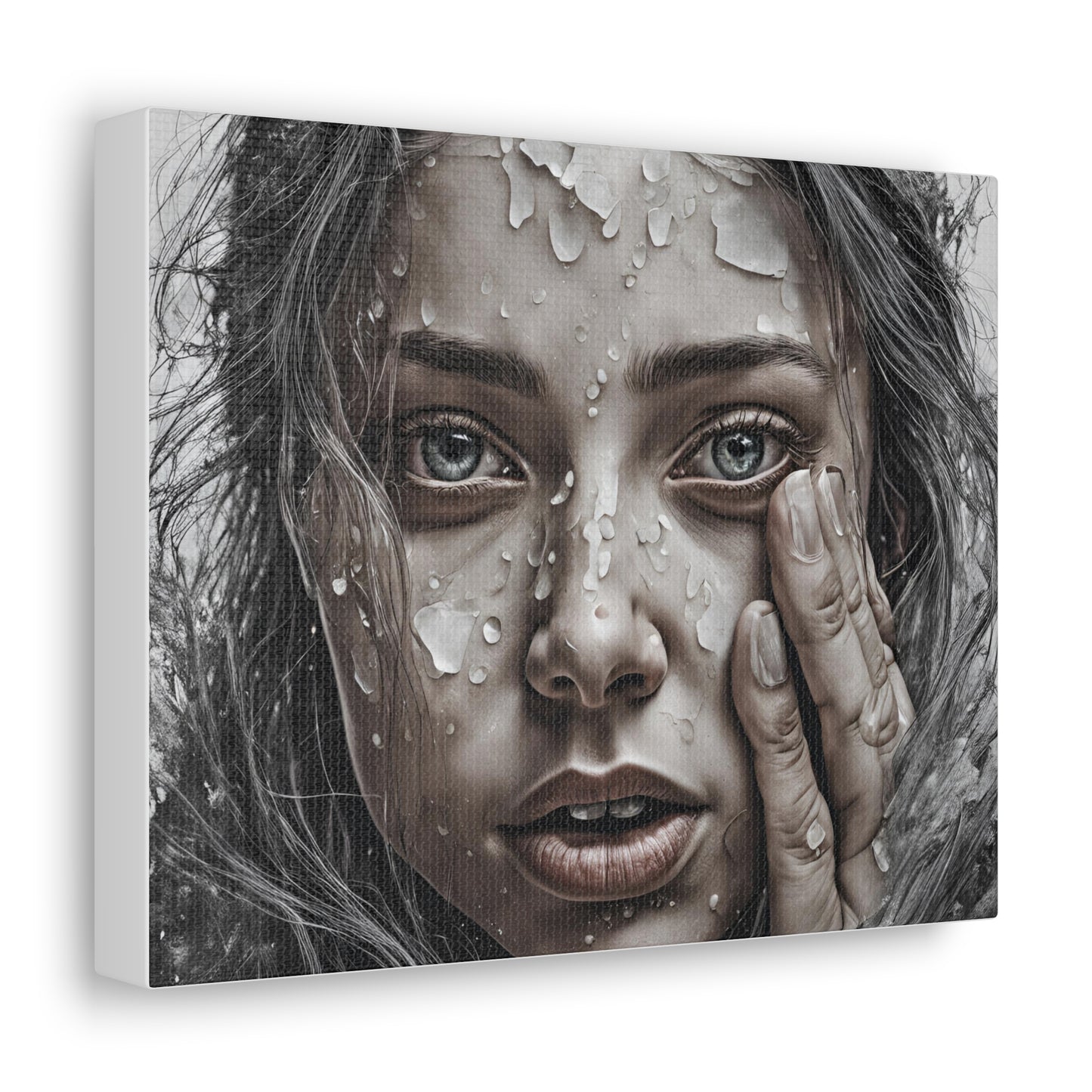 Emotional Close-Up Canvas Gallery Wrap - Stunning Art for Home Decor