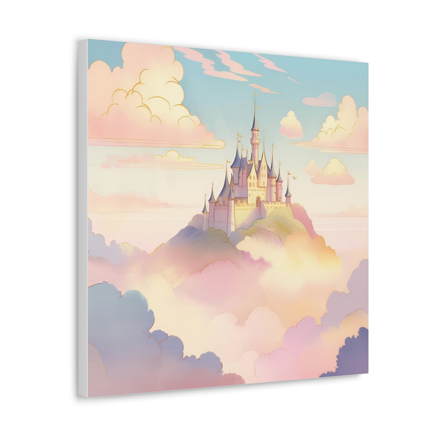 Magical Castle Canvas Gallery Wrap – Enchanting Wall Art for Dreamy Decor