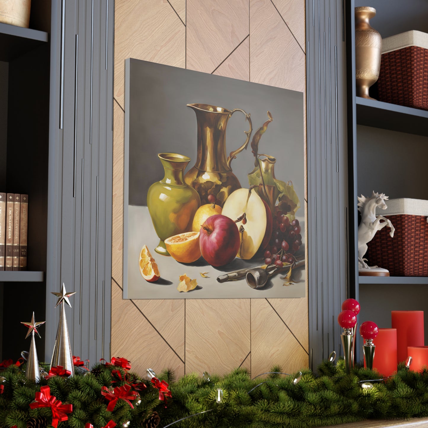 Still Life Fruit Canvas Gallery Wraps - Elegant Home Decor Still Life Arts