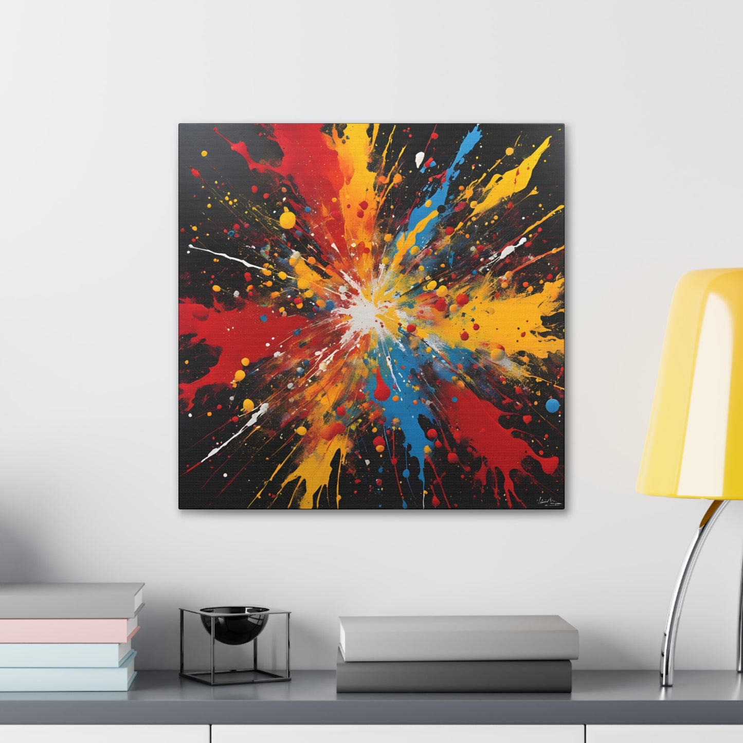 Canvas Gallery Wraps - Explosive Abstract Art for Modern Decor