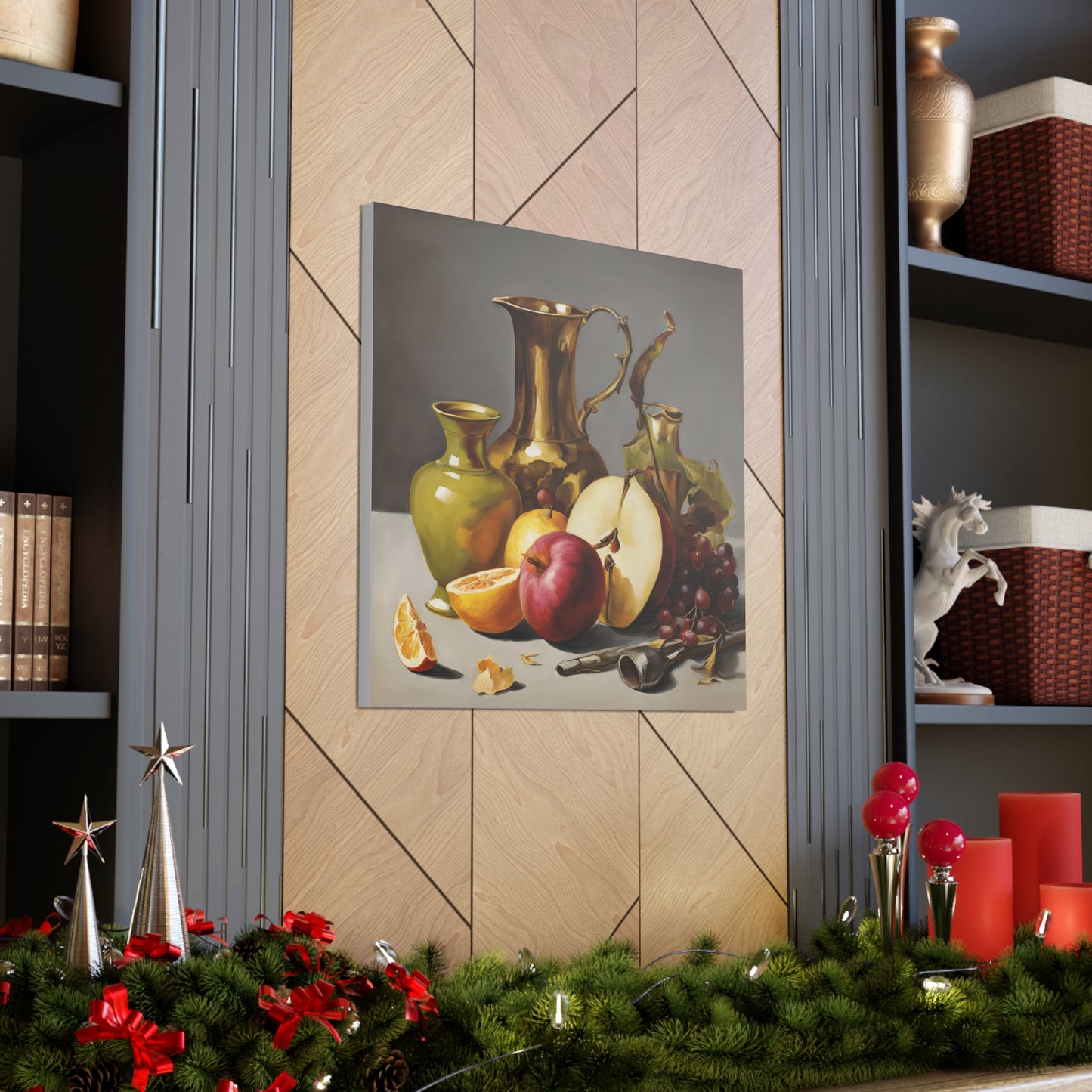 Still Life Fruit Canvas Gallery Wraps - Elegant Home Decor Still Life Arts