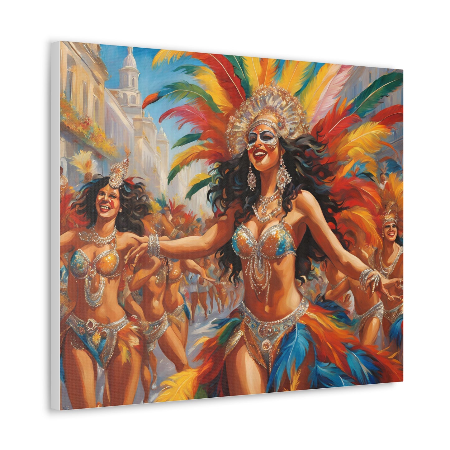 Carnival Celebration Canvas Gallery Wraps - Vibrant Art for Carnival in Brazil