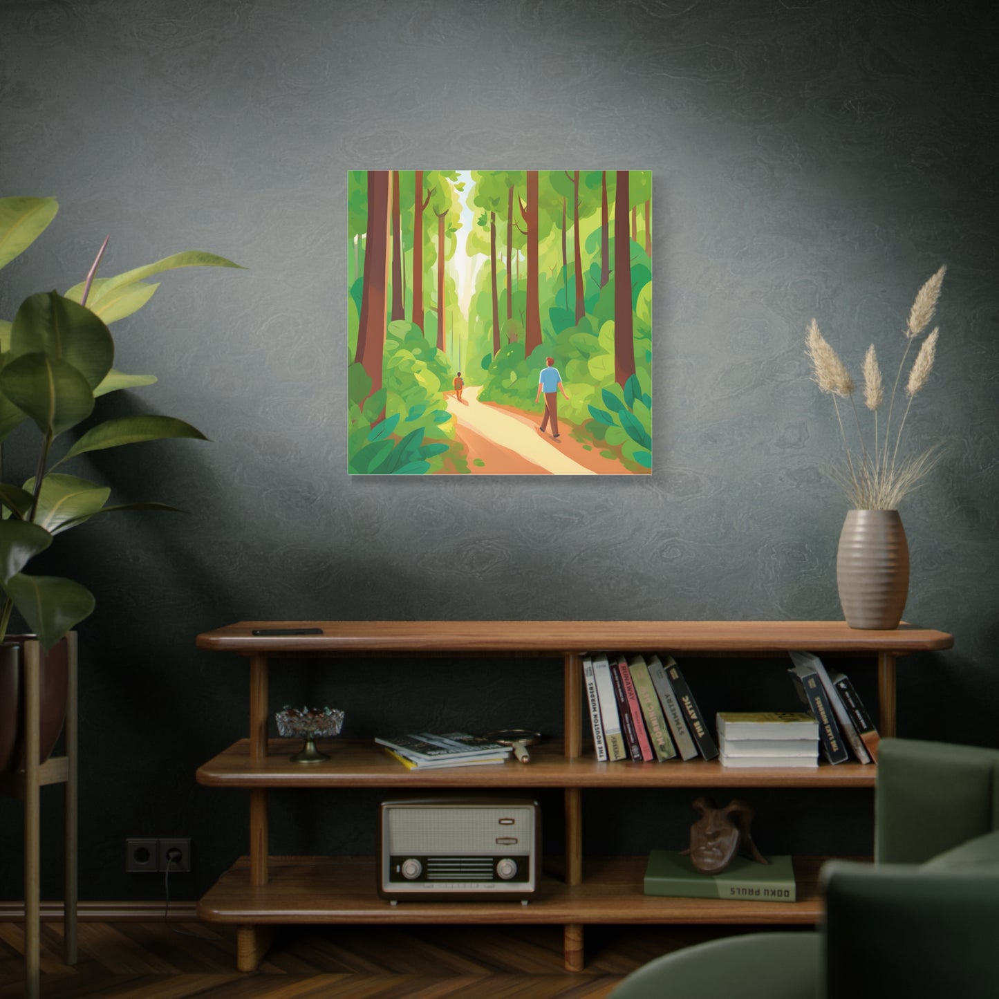 Canvas Wall Art - Tranquil Forest Scene