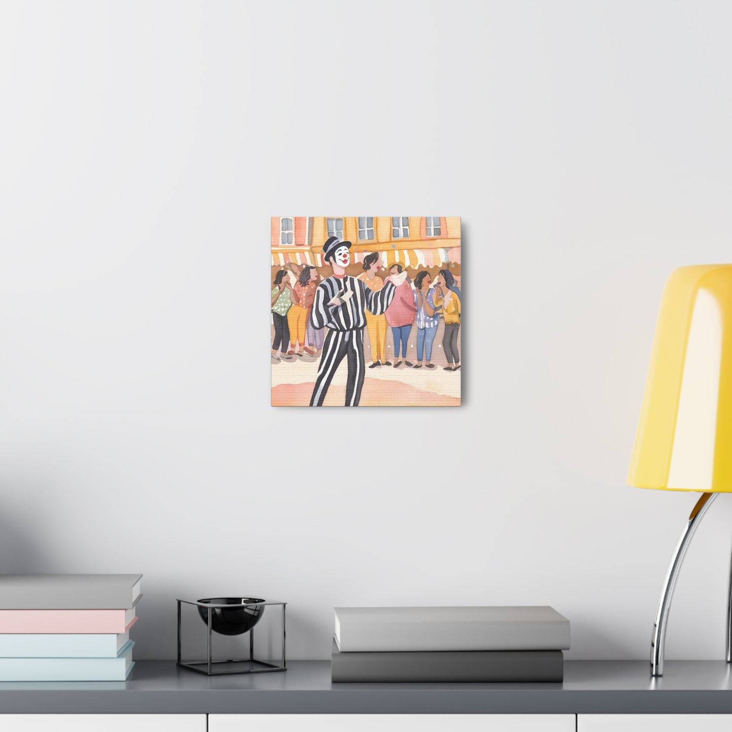 Street Performer Canvas Gallery Wrap – Playful Wall Art for Home Decor