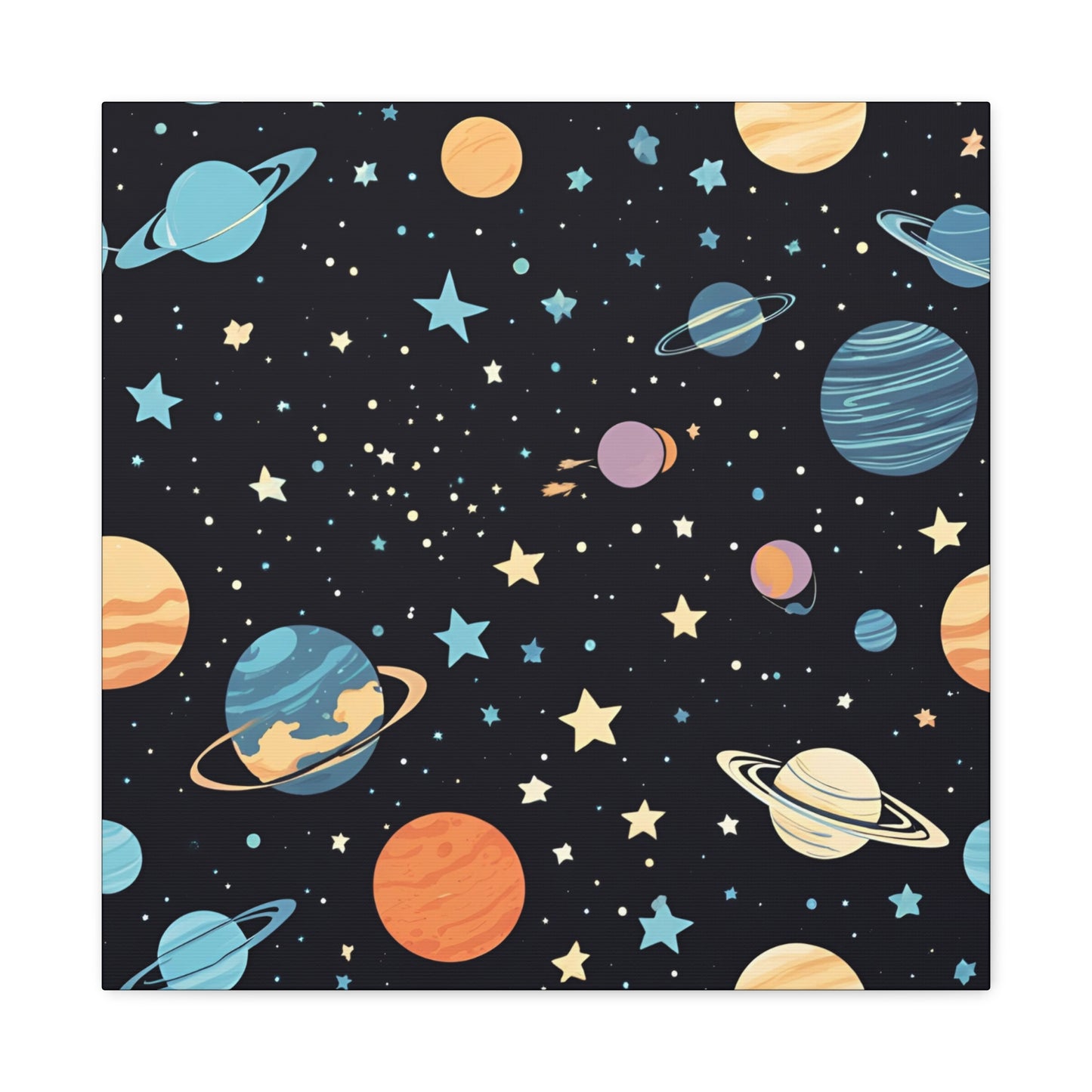 Space Canvas Wraps For Kids Room